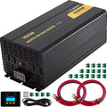 Power Inverter, 5000W Modified Sine Wave Inverter, DC 12V To AC 120V Car Converter, With LCD Remote Controller, LED Indicator, AC Outlets Inverter For Truck RV Car Boat Travel Camping Emergency