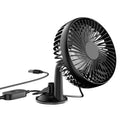 Portable USB Cooling Fan - 3-Speed Rotatable for RV SUV Pickup - Backseat Clip & Dashboard Mount