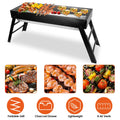 Foldable Charcoal BBQ Grill Stainless Steel Grill Net Easy Setup Portable Tabletop Barbecue Grill For Camping Picnic Outdoor Party
