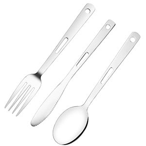 Camping Utensil Set - Portable RV Kitchen Cooking & Dining Silverware