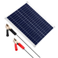 25W 12V Solar Panel Battery Charger - IP68 Waterproof with Dual USB for RV