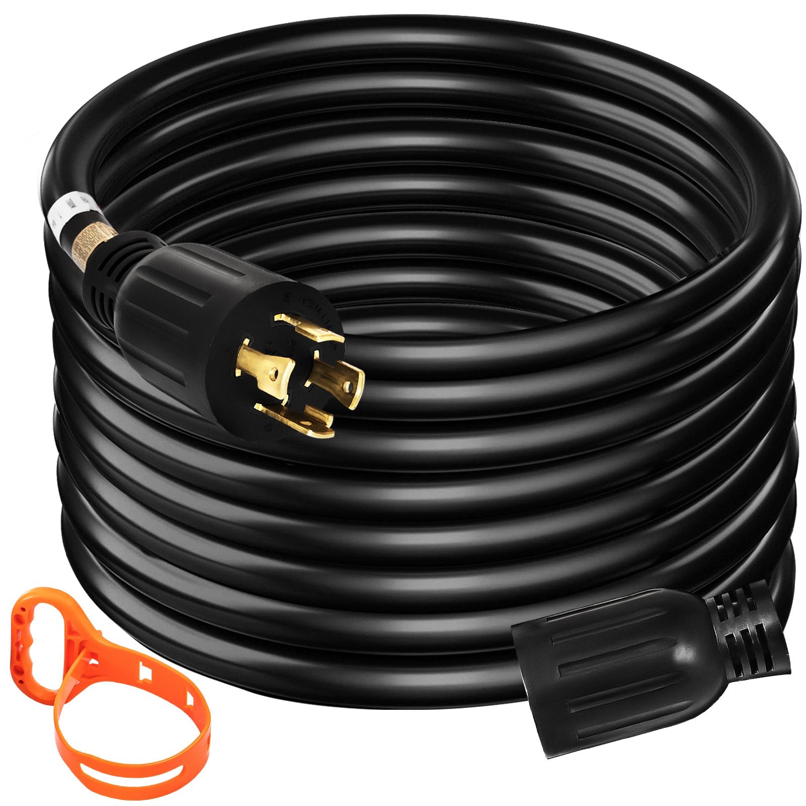 50 Ft 30 Amp Generator Extension Cord - Heavy Duty Twist Lock for RV & Outdoor