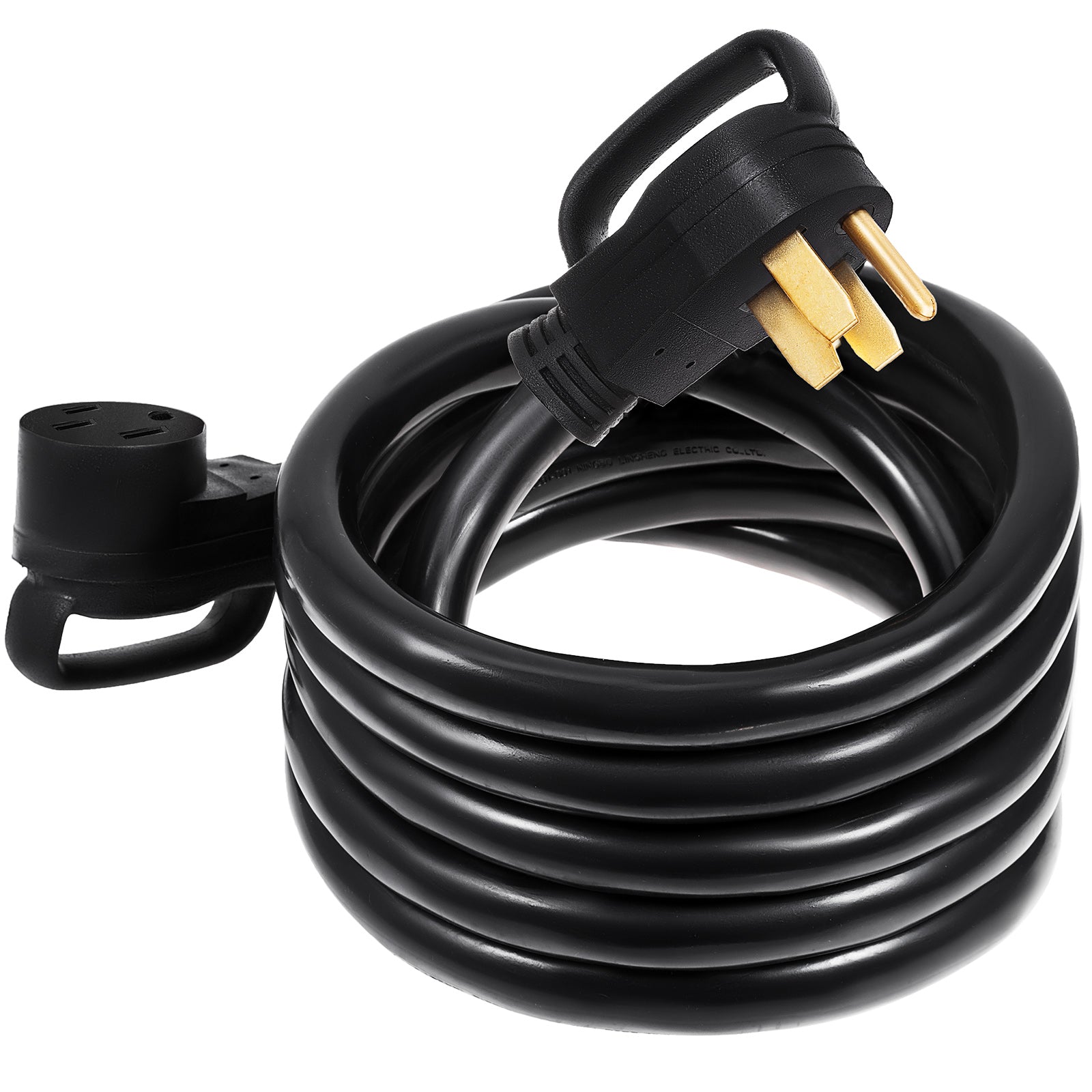 50 Ft 50 Amp RV Extension Cord - Premium Copper with Ergonomic Handles