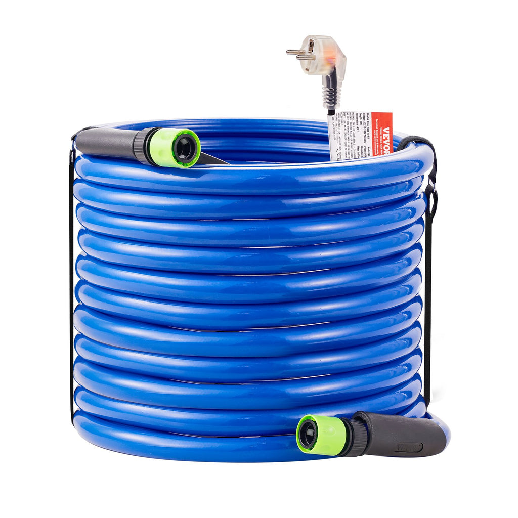 75ft Heated Water Hose For RV, Heated Drinking Water Hose Antifreeze To -45°F, Automatic Self-regulating, 5/8" I.D. With 3/4" GHT Adapter, Lead And BPA Free